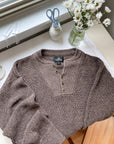 The Brown Henley Sweater (XLT)