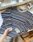 The Striped Textured Sweater (L)