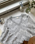 The V Neck Chevron Sweater (L)