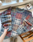 The Colorful Plaid Sweater (L)