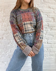 The Colorful Plaid Sweater (L)