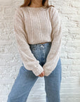 The Oatmeal Textured Sweater (M)