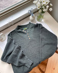 The Forest Green Henley Sweater (M)