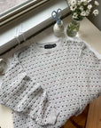 The Dotted Basket Weave Sweater (M)