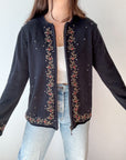 The Embroidered Holly Cardigan (L)