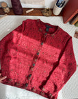 The Scarlett Poppy Cardigan (L)
