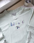 The Mint Fuzzy Tree Crewneck (3x)