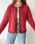 The Scarlett Poppy Cardigan (L)
