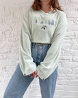 The Mint Fuzzy Tree Crewneck (3x)