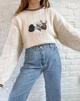 The Animal Embroidery Sweater (XXL)