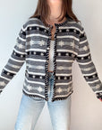 The Striped Snowflake Sweater (M)