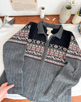 The Fireplace Zipper Cardigan (M)