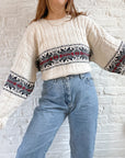 The Cream Snowflake Sweater (L)