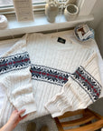 The Cream Snowflake Sweater (L)