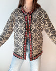 The Snowflake Bean Cardigan (L)