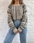 The Granola Girl Textured Sweater (L)