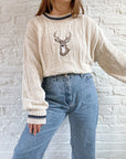 The Textured Deer Sweater (XL)