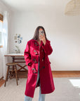The Cardinal Red Toggle Coat (L)