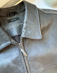 The Dark Chocolate Leather Coat (L)