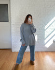 The Gray Cable Knit Sweater (XL)