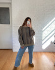 The Brown Toned Stripe Sweater (L)