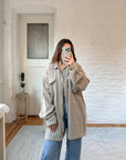 The Oatmeal Corduroy Zip Up (2x)