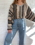 The Fall Colored Coogi Style Sweater (L)