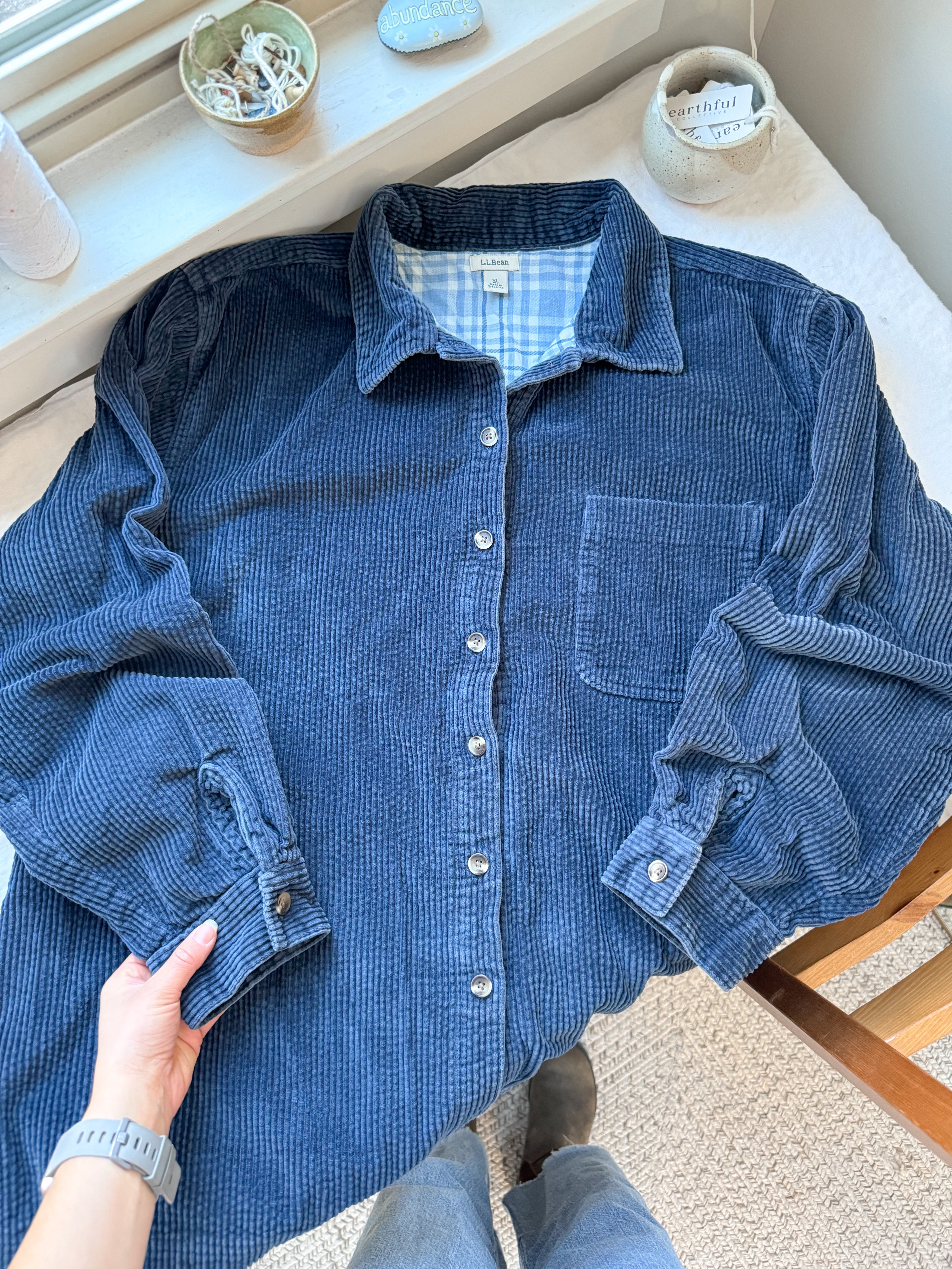 The Flannel Lined Navy Corduroy (XL)