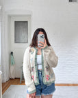 The Embroidered Flower Cardigan (M)