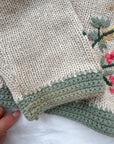 The Embroidered Flower Cardigan (M)