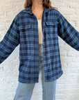 The Blue & Navy Flannel Lined Shacket (M)