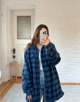 The Blue & Navy Flannel Lined Shacket (M)