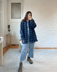 The Blue & Navy Flannel Lined Shacket (M)