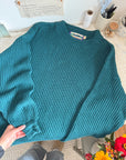 The Teal Knit Sweater (L)