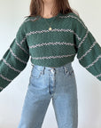 The Emerald Striped Sweater (M)