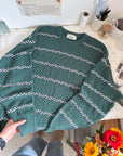 The Emerald Striped Sweater (M)
