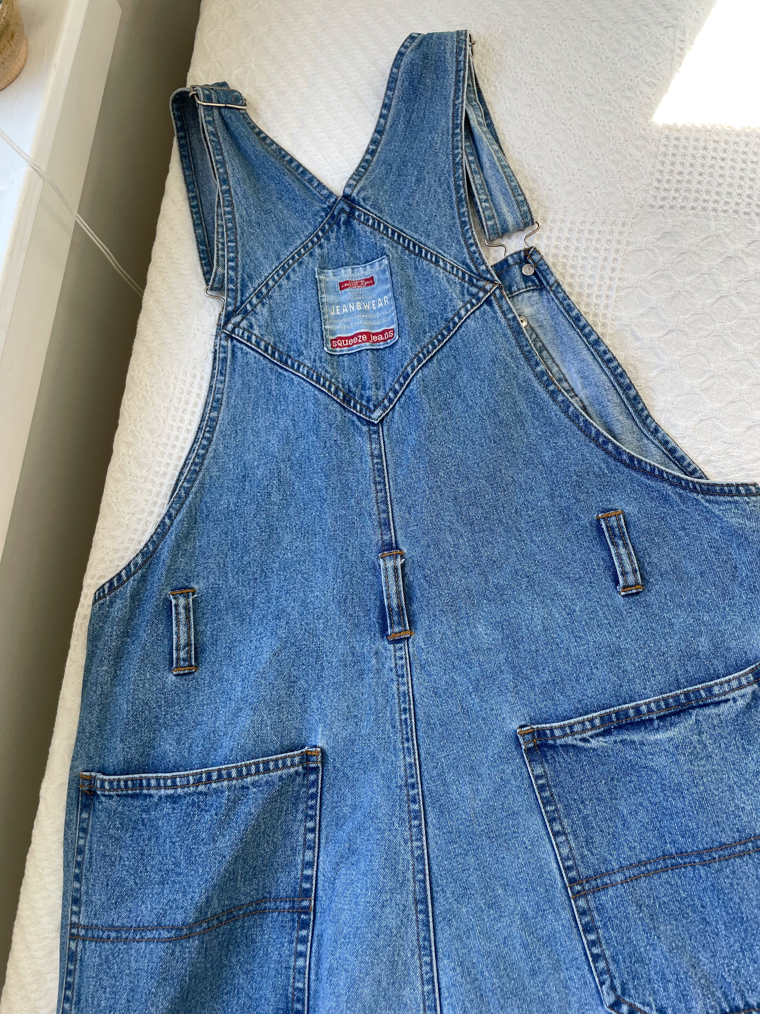 Midwash Squeeze Jeans Overalls (M)