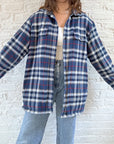 The Blue & Red Flannel Lined Shacket (M)