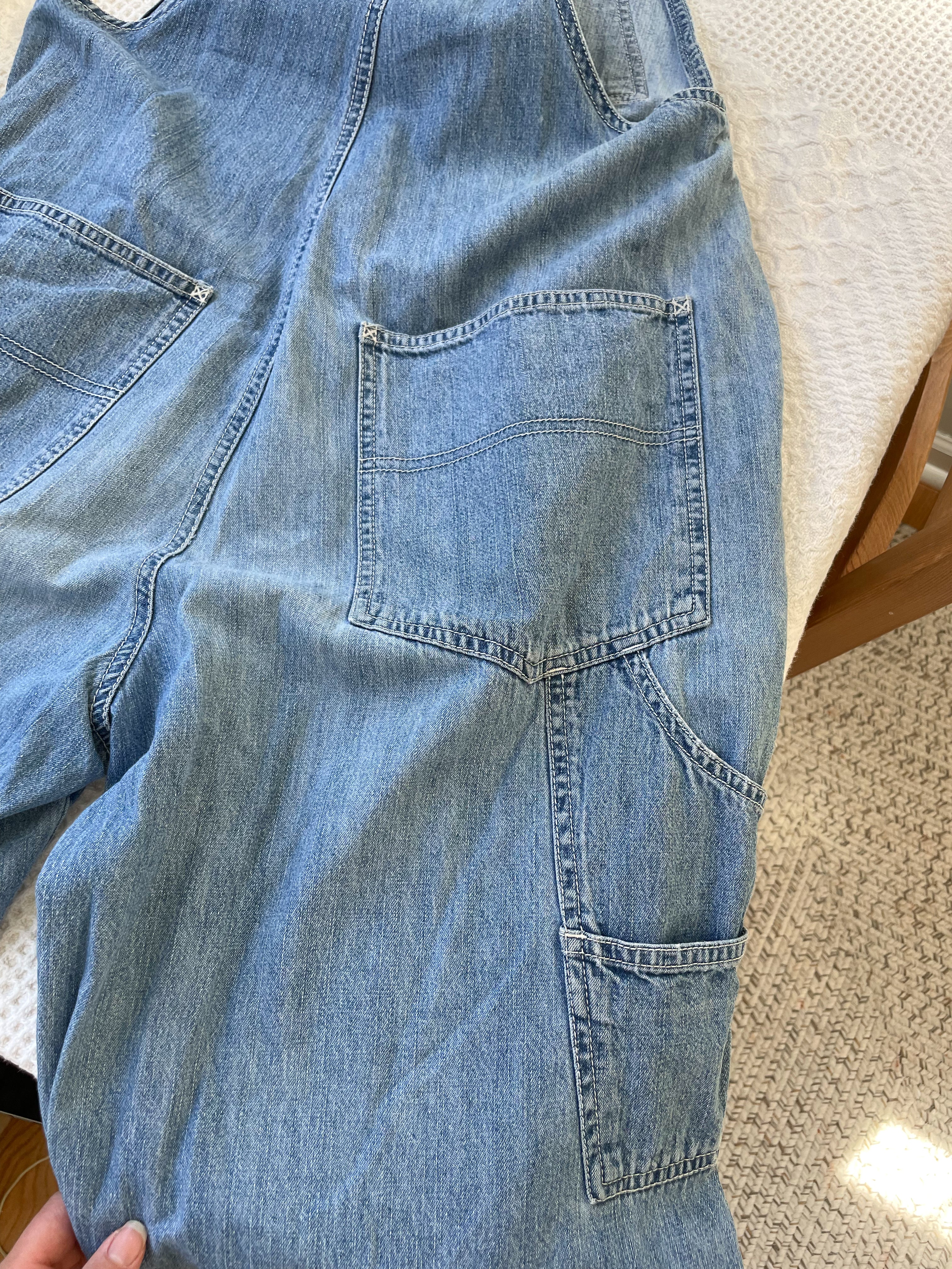 Vintage Light Wash Old Navy Overalls (S)