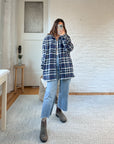 The Blue & Red Flannel Lined Shacket (M)