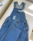 Vintage Patch Accent Overalls (S)