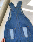 Vintage Patch Accent Overalls (S)