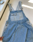 Vintage Striped & Gingham Patchwork Overalls (S)