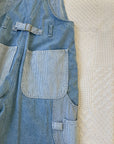 Vintage Striped & Gingham Patchwork Overalls (S)