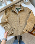 The Tan Quilted Jacket (L)