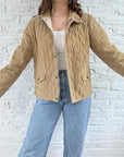 The Tan Quilted Jacket (L)