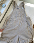 Beige Microcord Shortalls (XL)