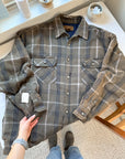 The Olive Flannel Lined Shacket (XL)