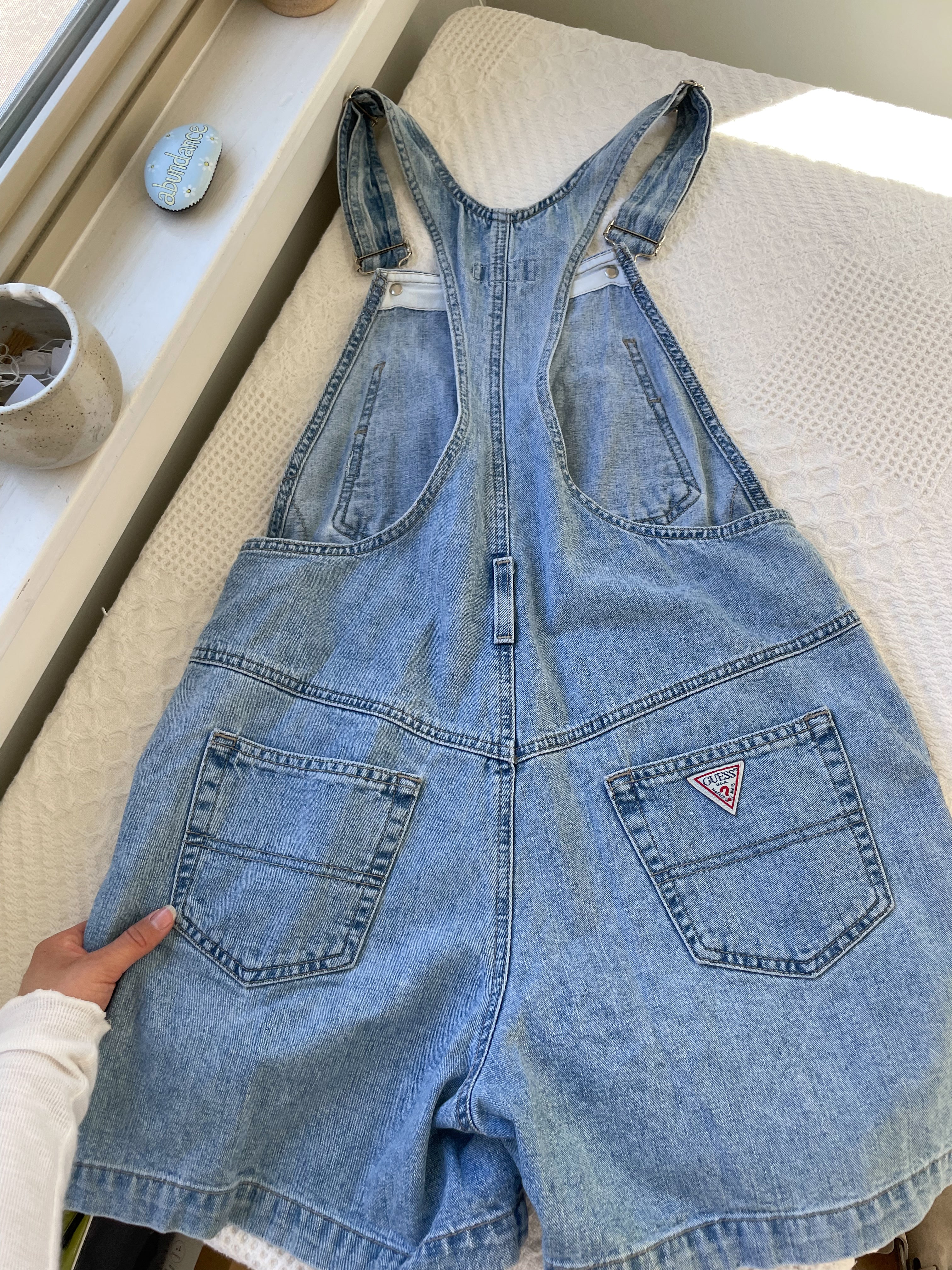 Light Wash Guess Shortalls (S)