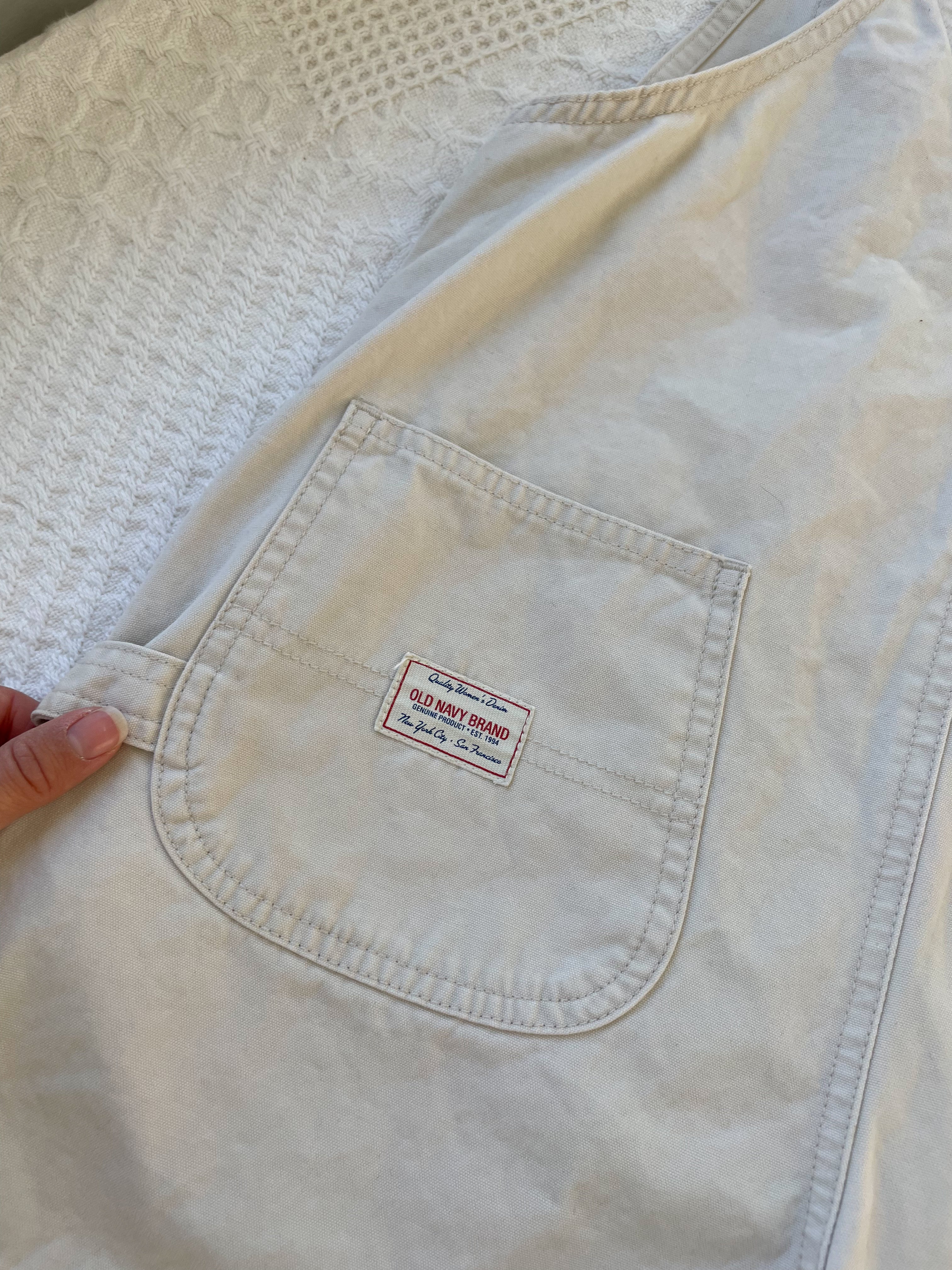 Cream Old Navy Shortalls (S)